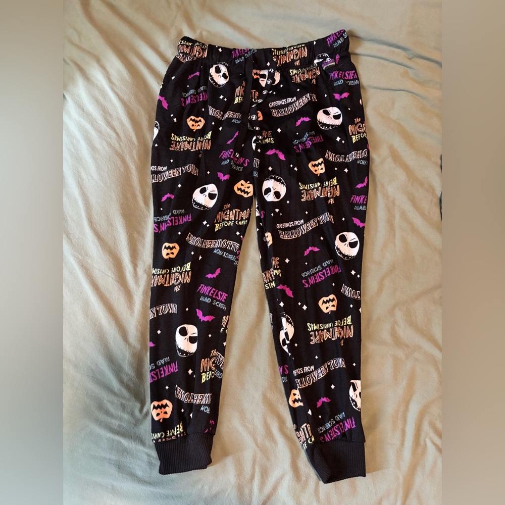 Disney Nightmare Before Christmas Pajama Pants - Black and Purple